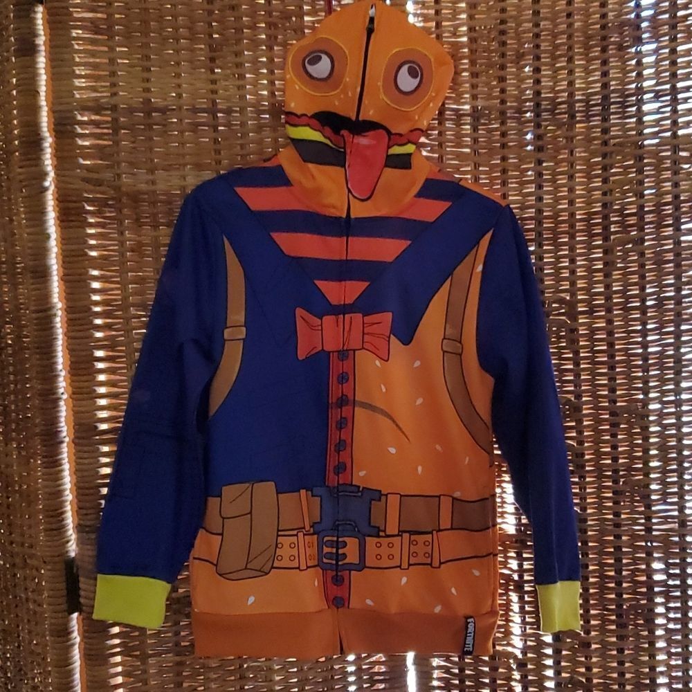 Fortnite Durrr Burger Full Zippered Jacket XL Youth